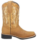 Men´s Silverton Stockton All Leather Square Toe Boots - Honey - OriginalWestern.com