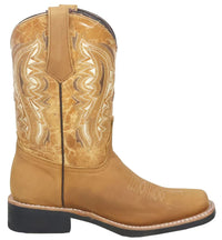 Men´s Silverton Stockton All Leather Square Toe Boots - Honey - OriginalWestern.com