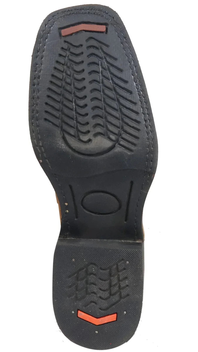 Men´s Silverton Stockton All Leather Square Toe Boots - Honey - OriginalWestern.com