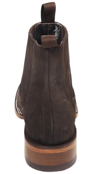 Men´s Silverton Tony Buck All Leather Wide Square Toe Short Boots - Brown - OriginalWestern.com