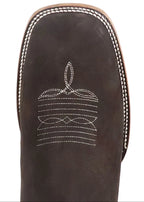 Men´s Silverton Tony Buck All Leather Wide Square Toe Short Boots - Brown - OriginalWestern.com