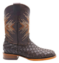 Men´s Silverton Tucxon All Leather Wide Square Toe Boots - Brown/Brown - OriginalWestern.com