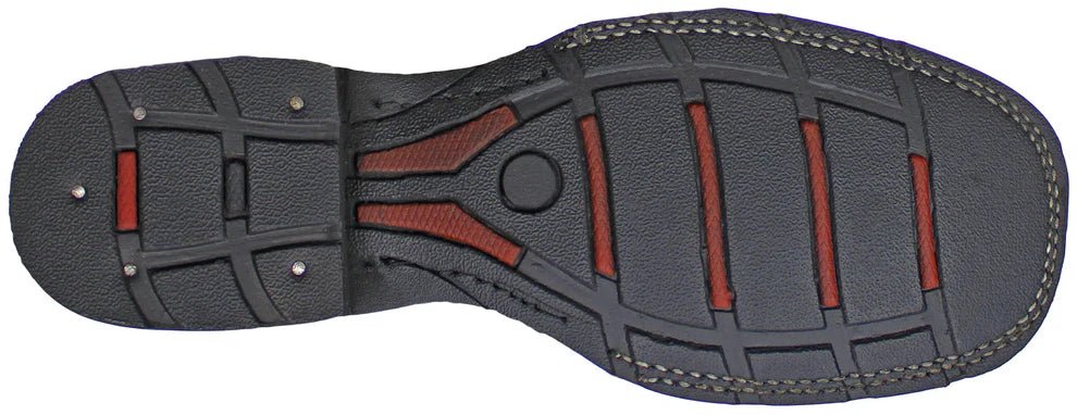 Men´s Silverton Weston All Leather Wide Square Toe Boots - Black - OriginalWestern.com