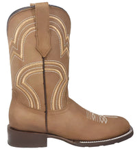 Men´s Silverton Weston All Leather Wide Square Toe Boots - Tobacco - OriginalWestern.com