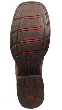Men´s Silverton Weston All Leather Wide Square Toe Boots - Tobacco - OriginalWestern.com
