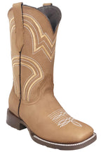 Men´s Silverton Weston All Leather Wide Square Toe Boots - Tobacco - OriginalWestern.com