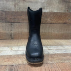 Men's Square Toe Double Density Work Boot with Soft Toe Est. 906 Black - OriginalWestern.com