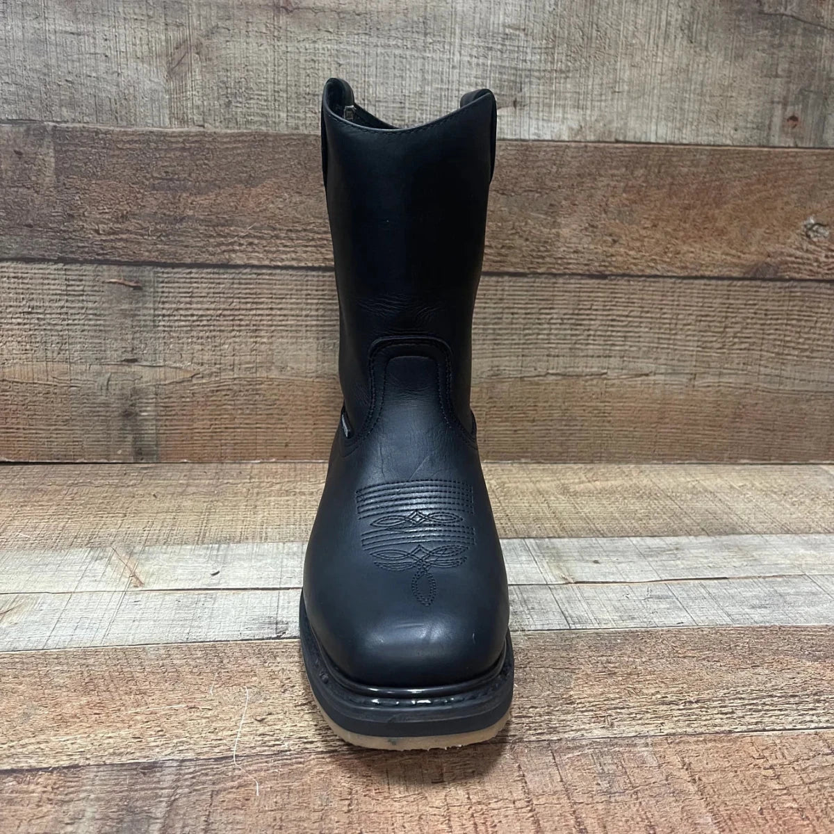 Men's Square Toe Double Density Work Boot with Soft Toe Est. 906 Black - OriginalWestern.com