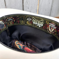 Men's Stone Virgen de Guadalupe 5,000X Sinaloa Style Western Cowboy Straw Hat - OriginalWestern.com