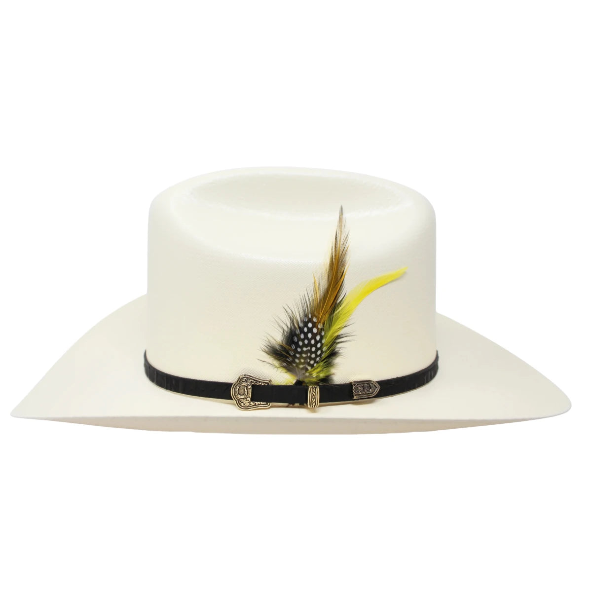 Men’s Tombstone 1000X Johnson Style Shantung Straw Cowboy Hat Tall Crown - OriginalWestern.com
