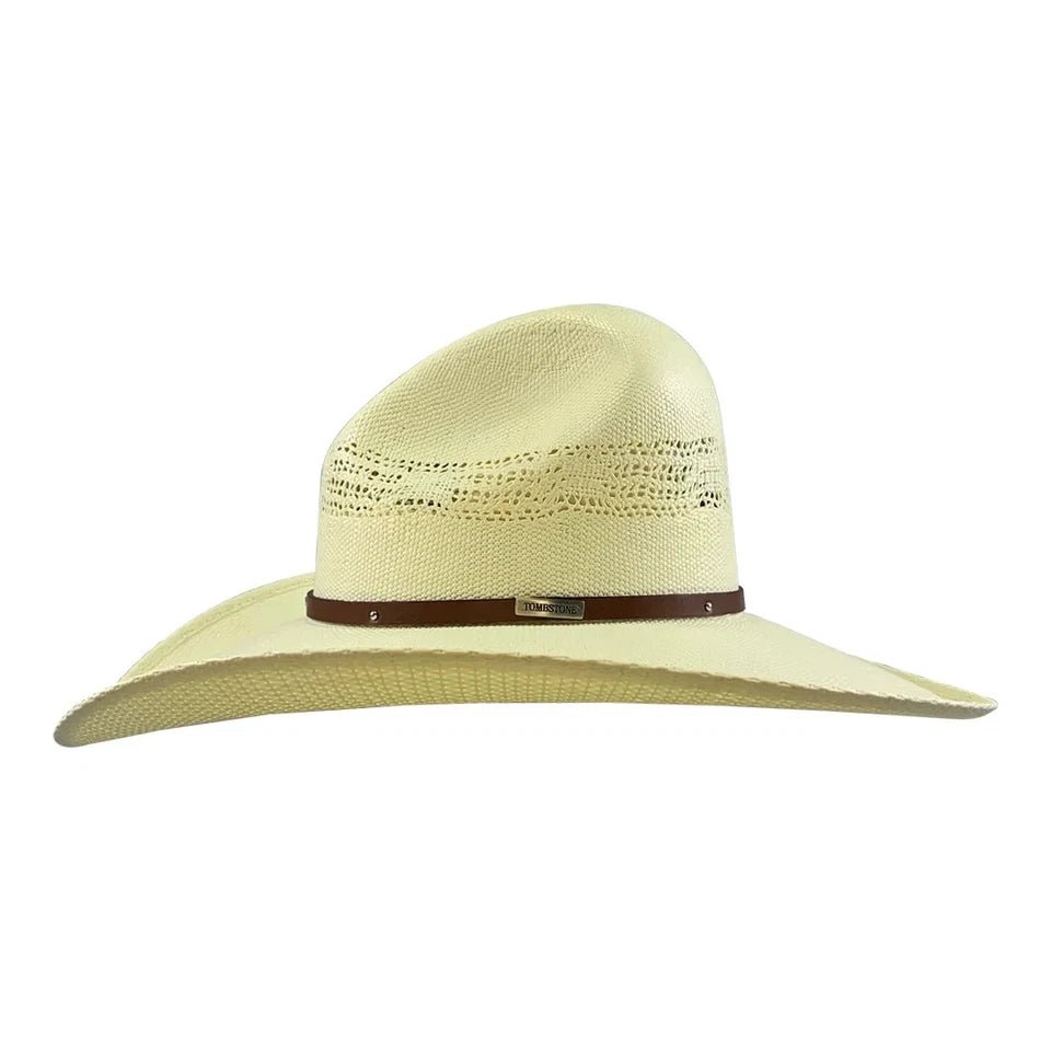 Men’s Tombstone 10X Gus Cassidy Robavacas Style Western Cowboy Straw Hat - OriginalWestern.com