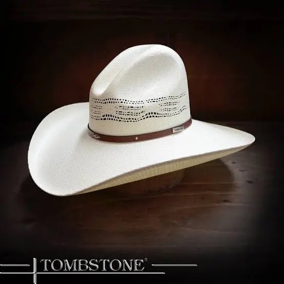 Men’s Tombstone 10X Gus Cassidy Robavacas Style Western Cowboy Straw Hat - OriginalWestern.com