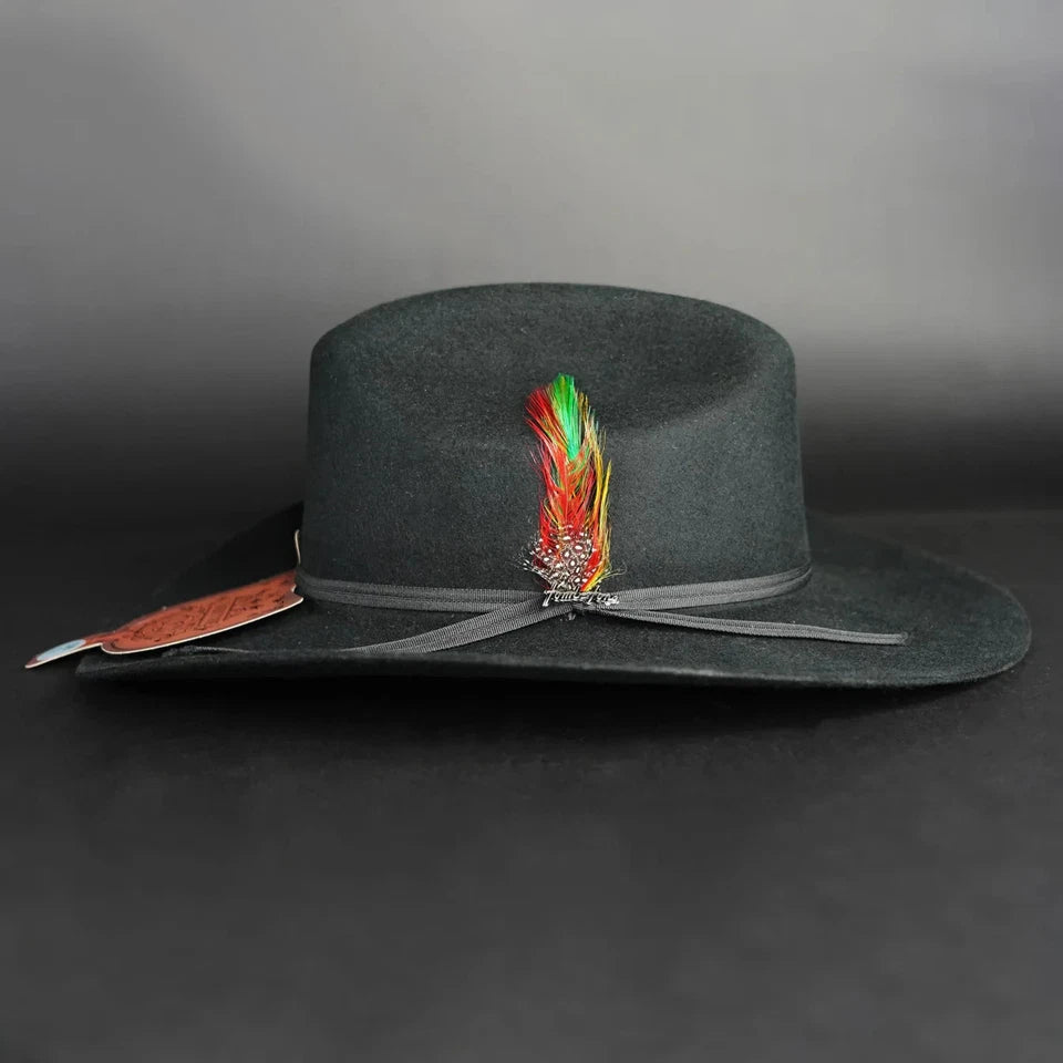 Men’s Tombstone 10X Sinaloa (Chaparral) Style Western Cowboy Fur Felt Hat - Black - OriginalWestern.com