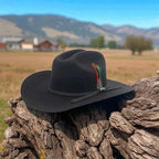 Men’s Tombstone 10X Sinaloa (Chaparral) Style Western Cowboy Fur Felt Hat - Black - OriginalWestern.com
