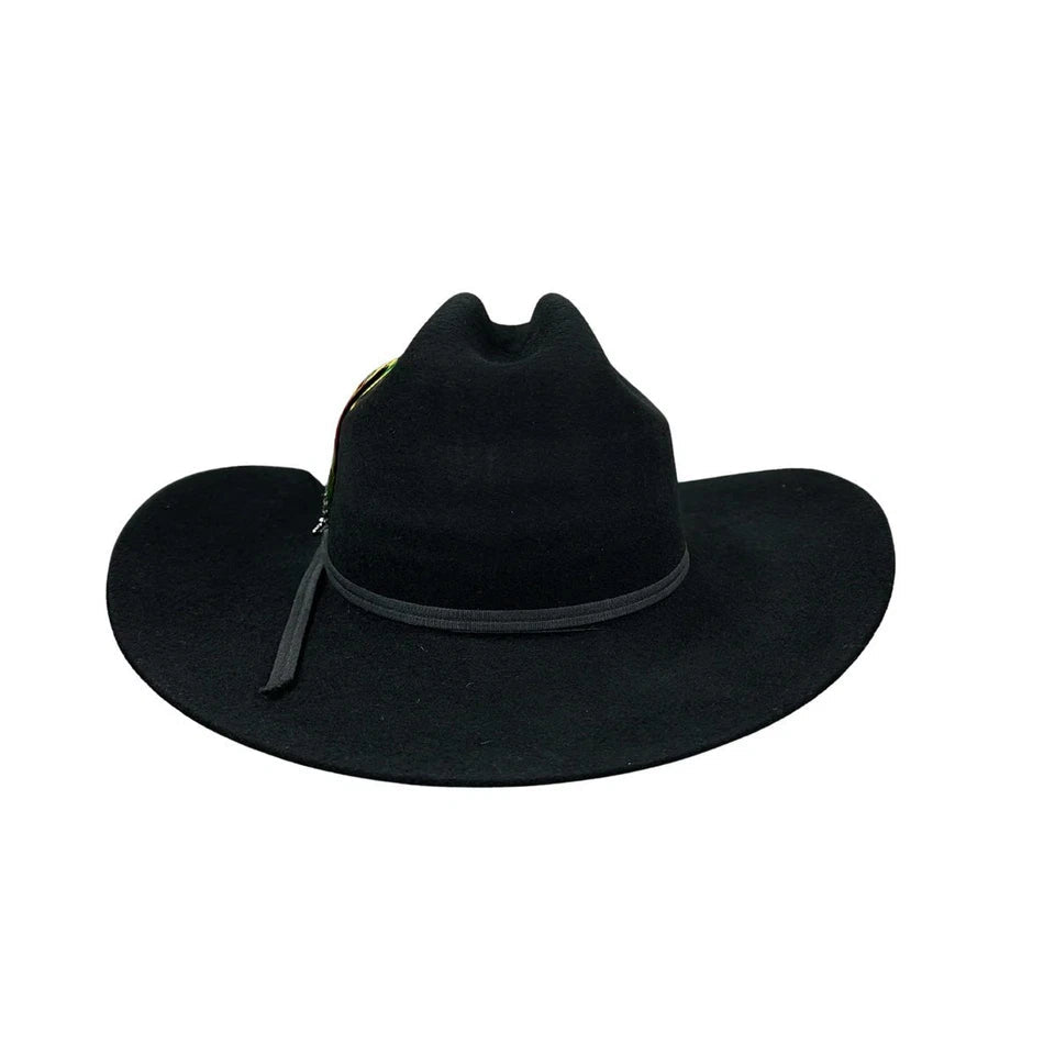 Men’s Tombstone 10X Sinaloa (Chaparral) Style Western Cowboy Fur Felt Hat - Black - OriginalWestern.com
