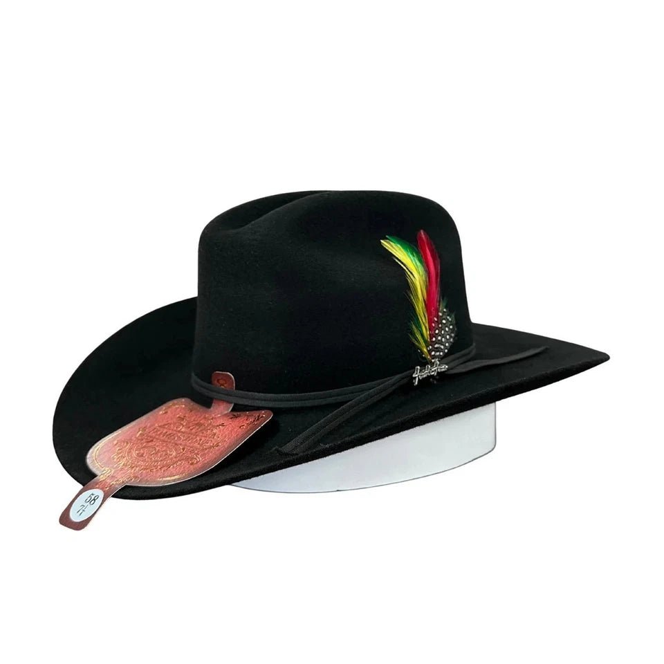 Men’s Tombstone 10X Sinaloa (Chaparral) Style Western Cowboy Fur Felt Hat - Black - OriginalWestern.com