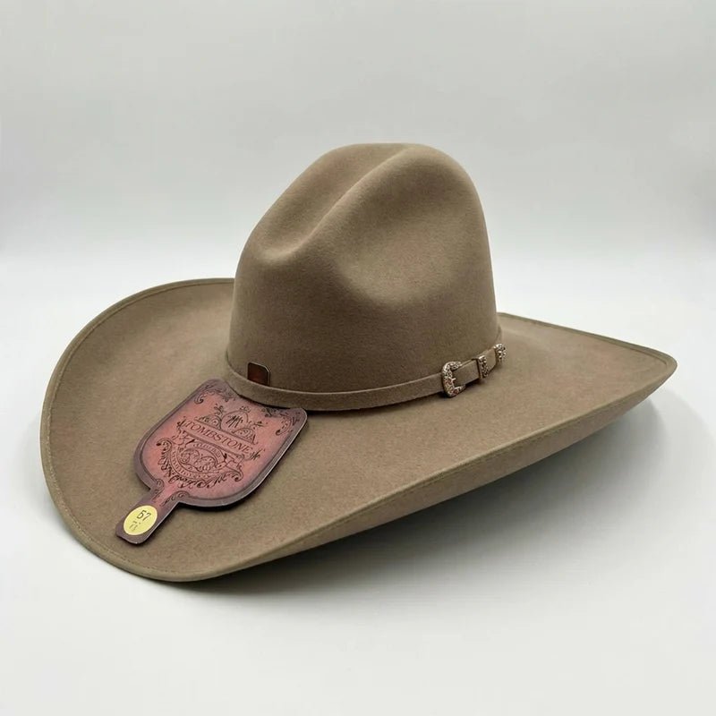 Men’s Tombstone 20X Gus Cassidy Robavacas Style Cowboy Fur Felt Hat - Nutria - OriginalWestern.com