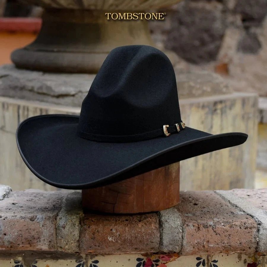 Men’s Tombstone 20X Gus Cassidy Robavacas Style Cowboy Hat - Black - OriginalWestern.com