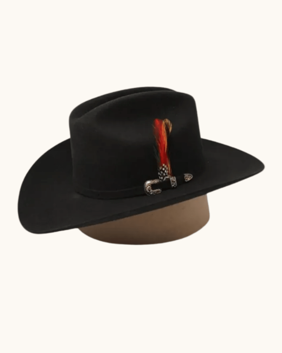 Men’s Tombstone 20X Sinaloa (Chaparral) Style Western Cowboy Fur Felt Hat - Black - OriginalWestern.com