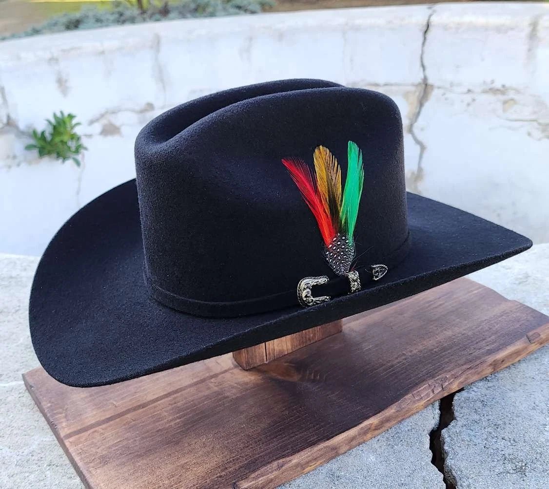 Men’s Tombstone 20X Sinaloa (Chaparral) Style Western Cowboy Fur Felt Hat - Black - OriginalWestern.com