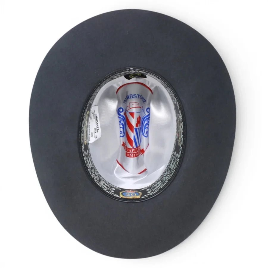 Men’s Tombstone 20X Sinaloa (Chaparral) Style Western Cowboy Fur Felt Hat - Granite Gray - OriginalWestern.com