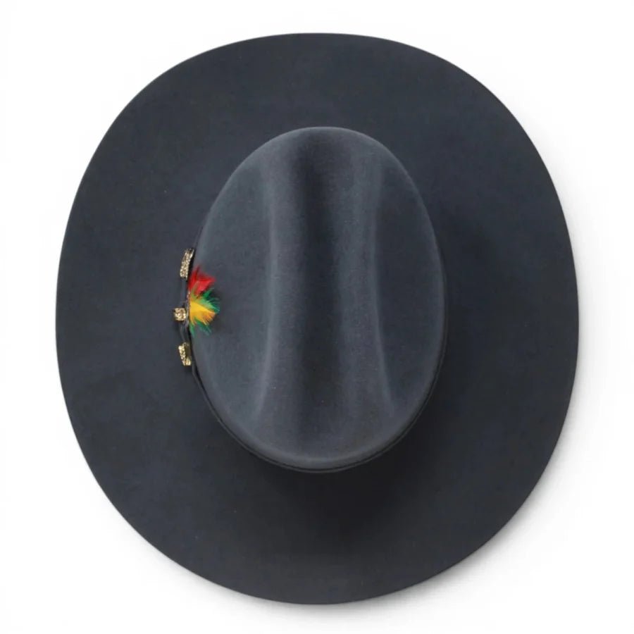 Men’s Tombstone 20X Sinaloa (Chaparral) Style Western Cowboy Fur Felt Hat - Granite Gray - OriginalWestern.com