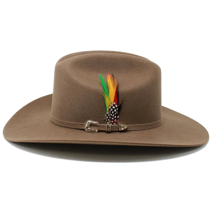 Men’s Tombstone 20X Sinaloa (Chaparral) Style Western Cowboy Fur Felt Hat - Oak Brown - OriginalWestern.com