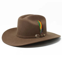 Men’s Tombstone 20X Sinaloa (Chaparral) Style Western Cowboy Fur Felt Hat - Oak Brown - OriginalWestern.com