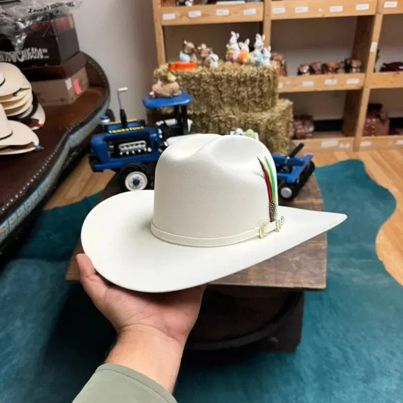 Men’s Tombstone 20X Sinaloa (Chaparral) Style Western Cowboy Fur Felt Hat - White - OriginalWestern.com