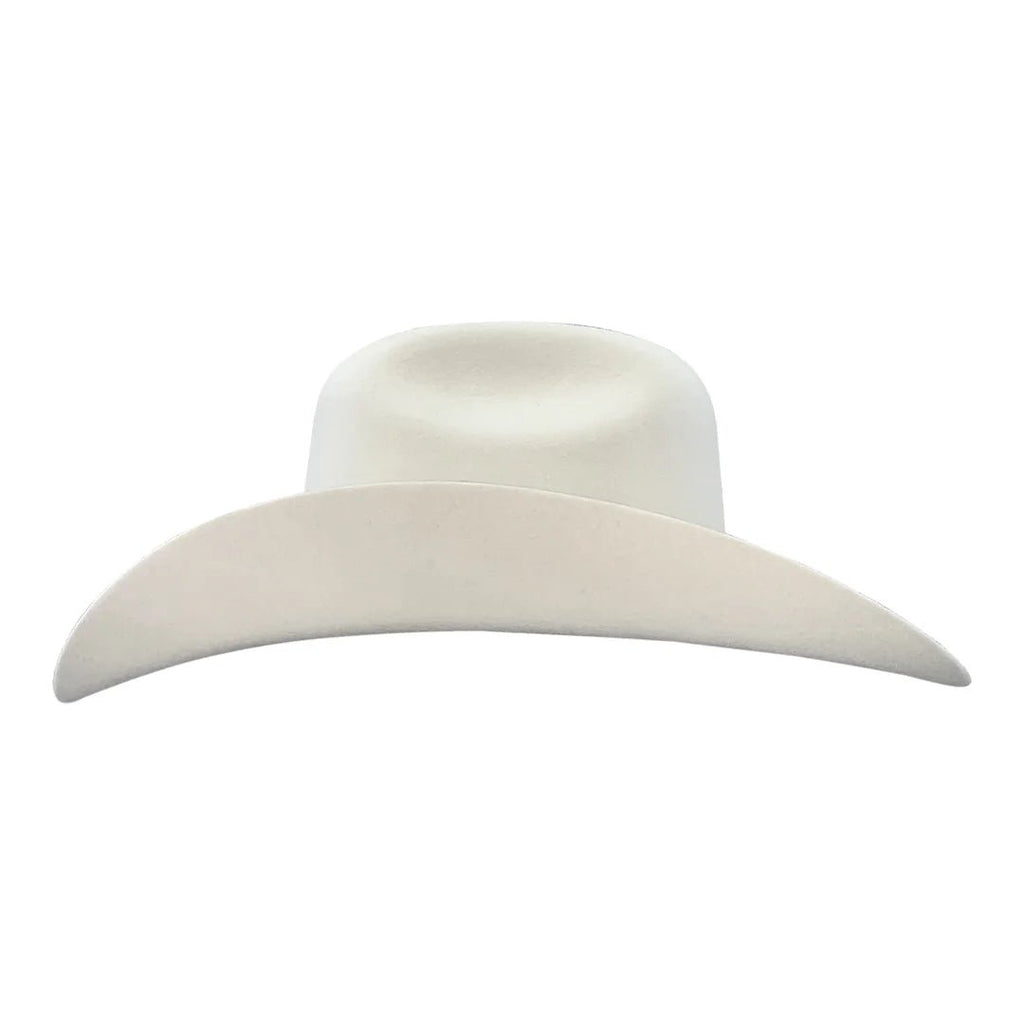 Men's Tombstone 20X Western Cowboy Fur Felt Hat East West Style - White - OriginalWestern.com