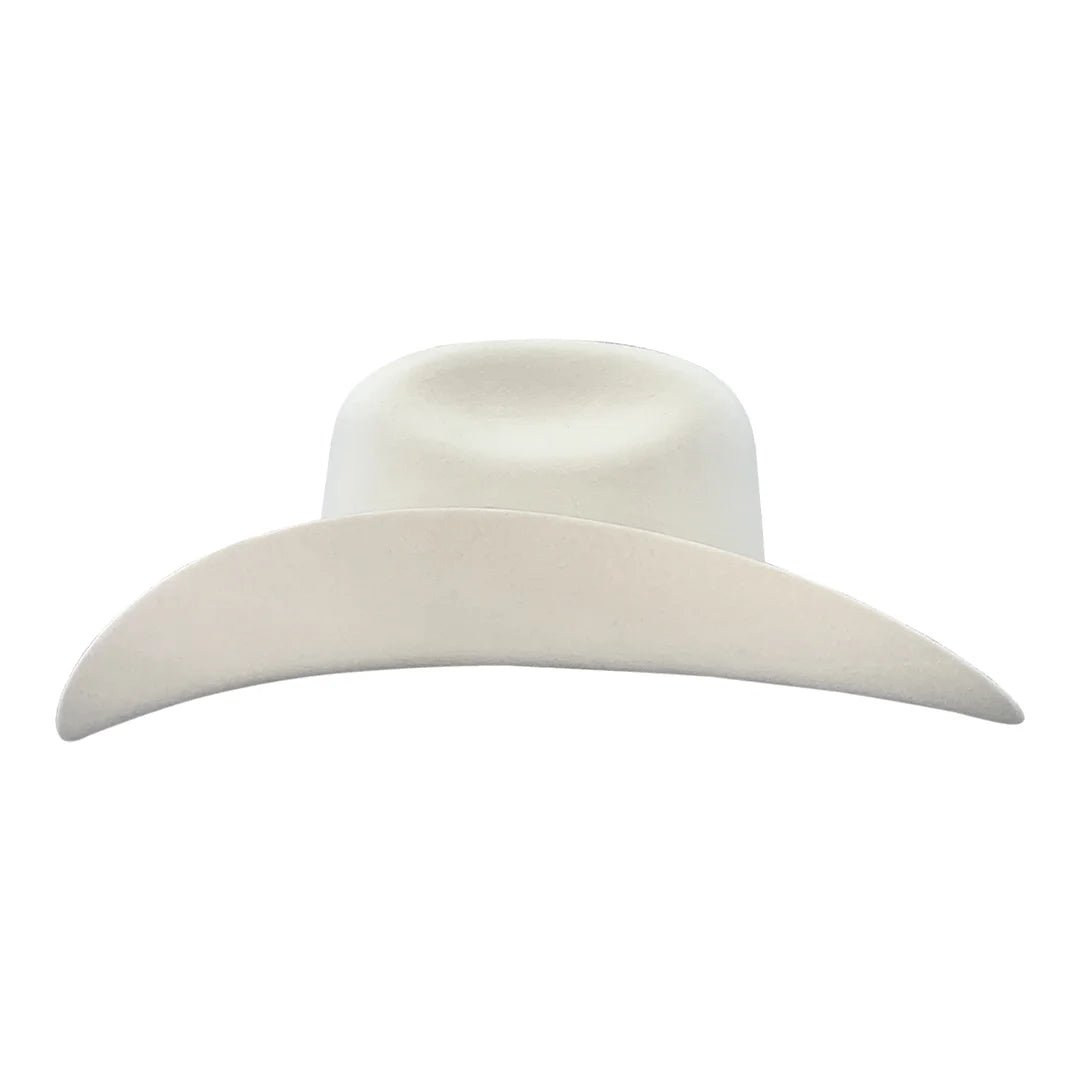 Men's Tombstone 20X Western Cowboy Fur Felt Hat East West Style - White - OriginalWestern.com