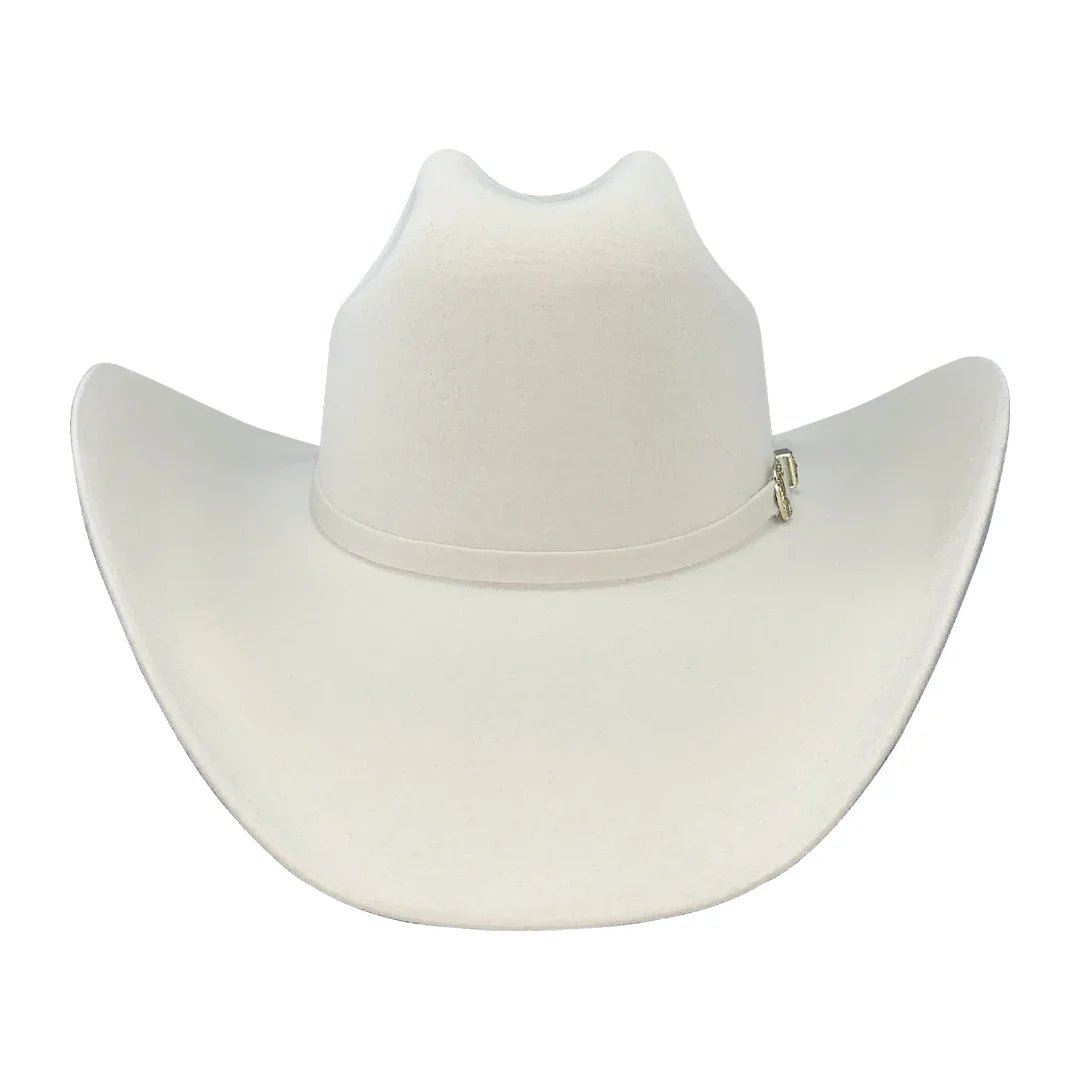 Men's Tombstone 20X Western Cowboy Fur Felt Hat East West Style - White - OriginalWestern.com