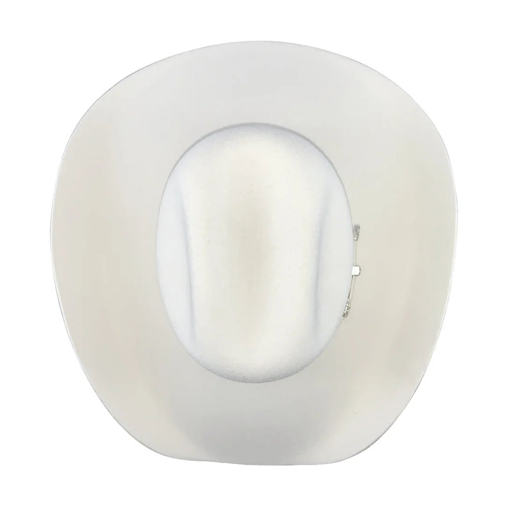 Men's Tombstone 20X Western Cowboy Fur Felt Hat East West Style - White - OriginalWestern.com