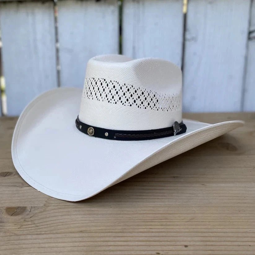 Men’s Tombstone 30X 8 Segundos Brick Crown Style Cowboy Shantung Straw Hat - OriginalWestern.com