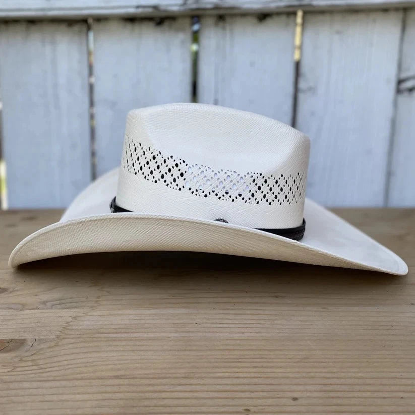 Men’s Tombstone 30X 8 Segundos Brick Crown Style Cowboy Shantung Straw Hat - OriginalWestern.com