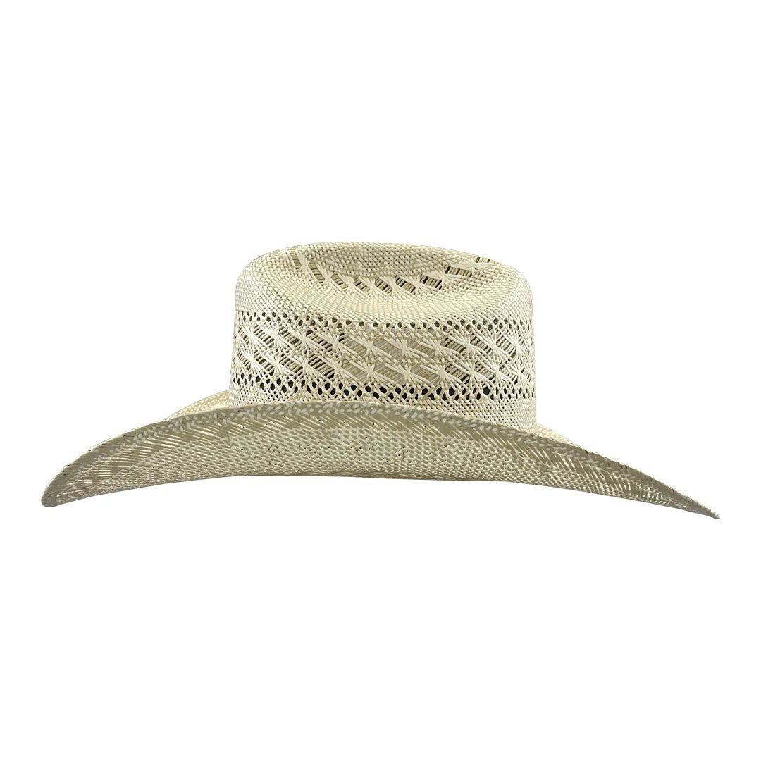 Men’s Tombstone 30X Johnson Style Bicolor Western Cowboy Shantung Straw Hat - OriginalWestern.com