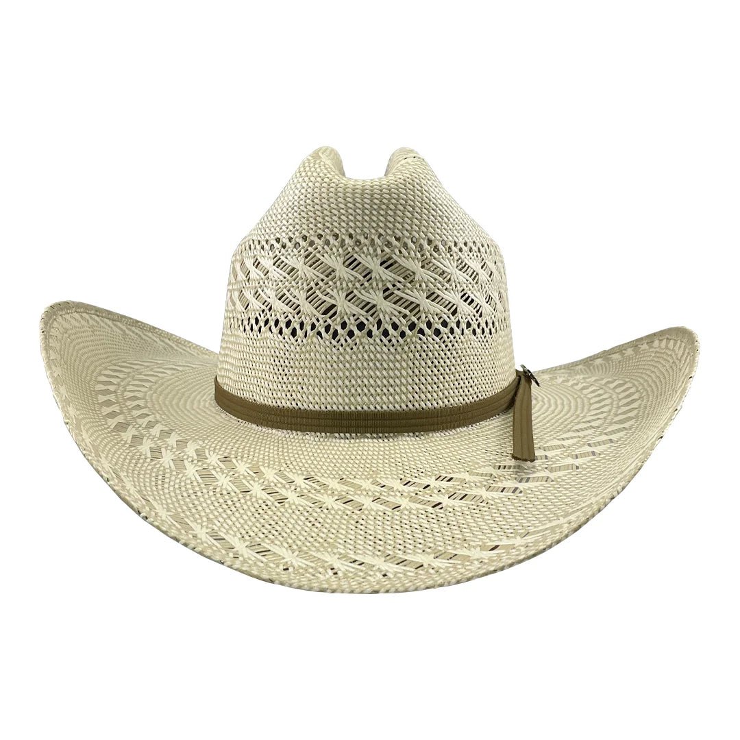 Men’s Tombstone 30X Johnson Style Bicolor Western Cowboy Shantung Straw Hat - OriginalWestern.com