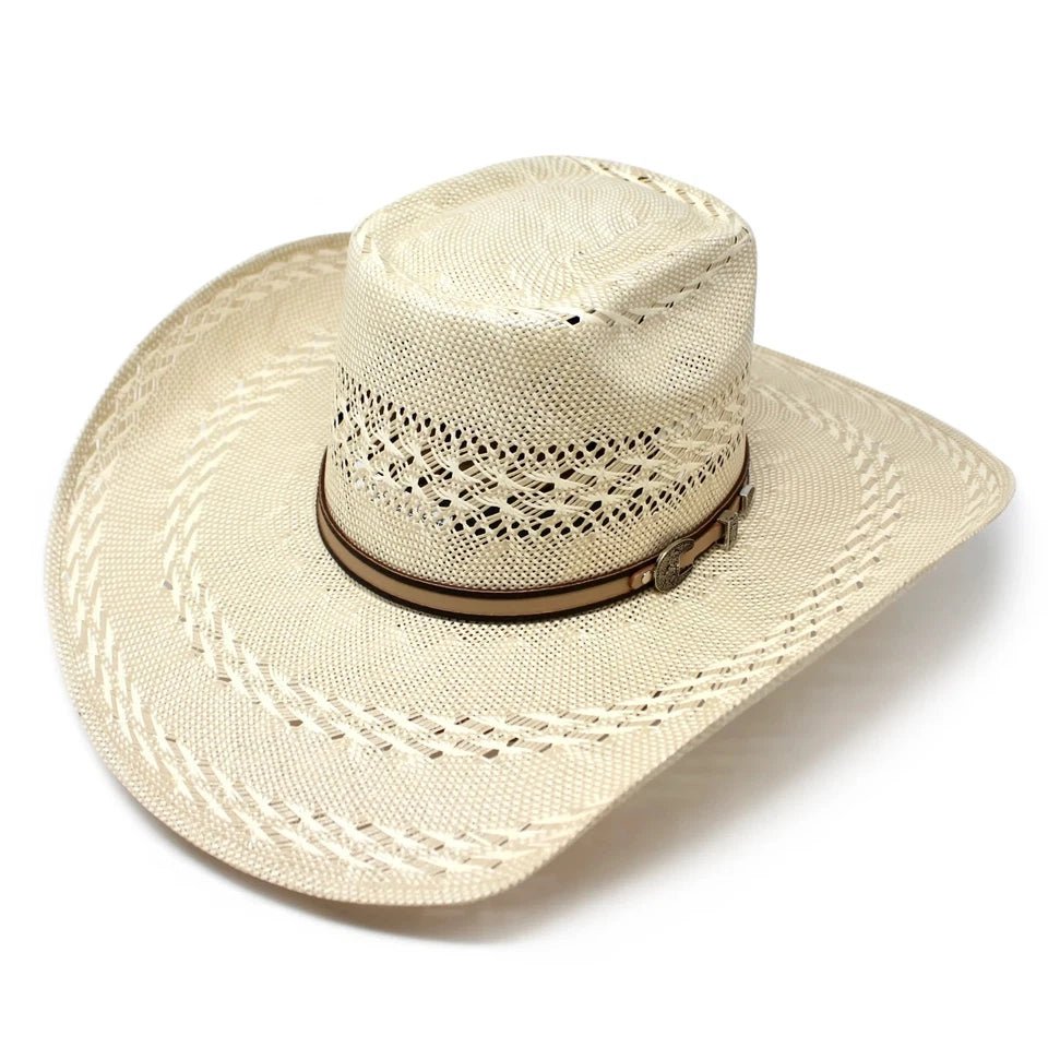 Men’s Tombstone 30X Long Horn Style Western Cowboy Shantung Straw Hat - OriginalWestern.com