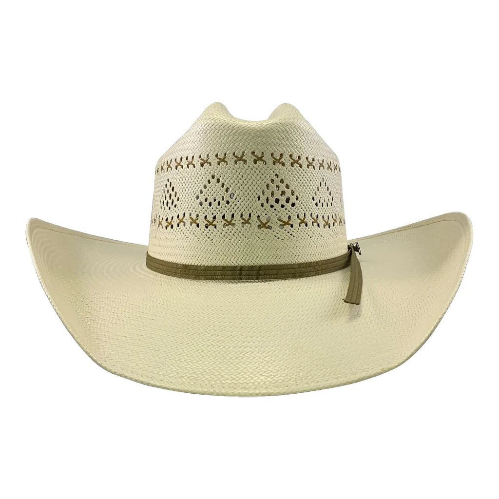 Men’s Tombstone 30X Roper 1142 Vented Style Western Cowboy Shantung Straw Hat - OriginalWestern.com