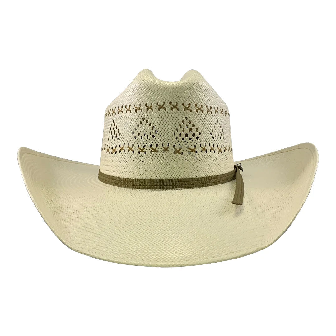 Men’s Tombstone 30X Roper 1142 Vented Style Western Cowboy Shantung Straw Hat - OriginalWestern.com