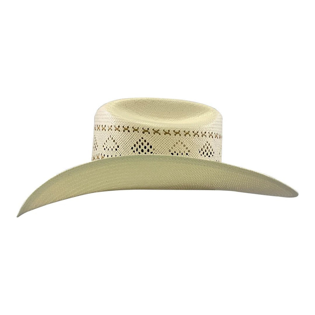 Men’s Tombstone 30X Roper 1142 Vented Style Western Cowboy Shantung Straw Hat - OriginalWestern.com