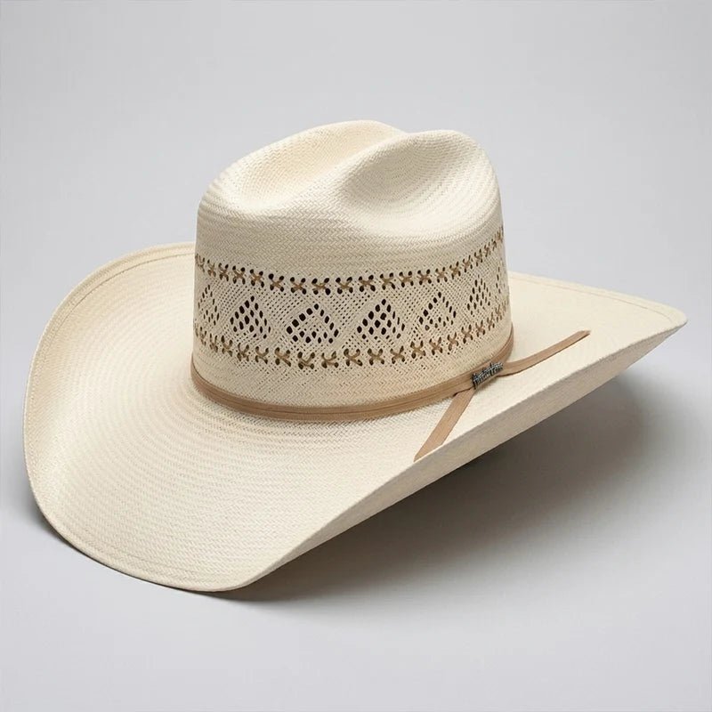 Men’s Tombstone 30X Roper 1142 Vented Style Western Cowboy Shantung Straw Hat - OriginalWestern.com