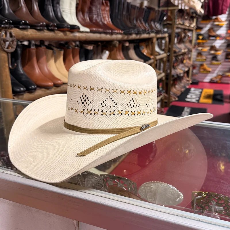 Men’s Tombstone 30X Roper 1142 Vented Style Western Cowboy Shantung Straw Hat - OriginalWestern.com