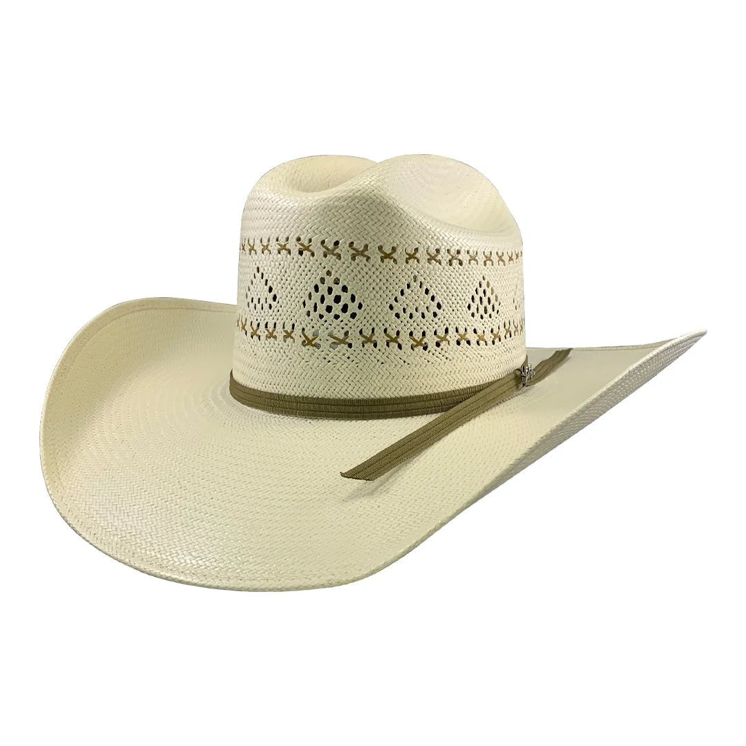 Men’s Tombstone 30X Roper 1142 Vented Style Western Cowboy Shantung Straw Hat - OriginalWestern.com