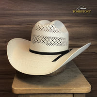 Men’s Tombstone 30X Roper 7014 Vented Style Western Cowboy Shantung Straw Hat - OriginalWestern.com
