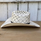 Men’s Tombstone 30X Roper Diamond Style Western Cowboy Shantung Straw Hat - OriginalWestern.com
