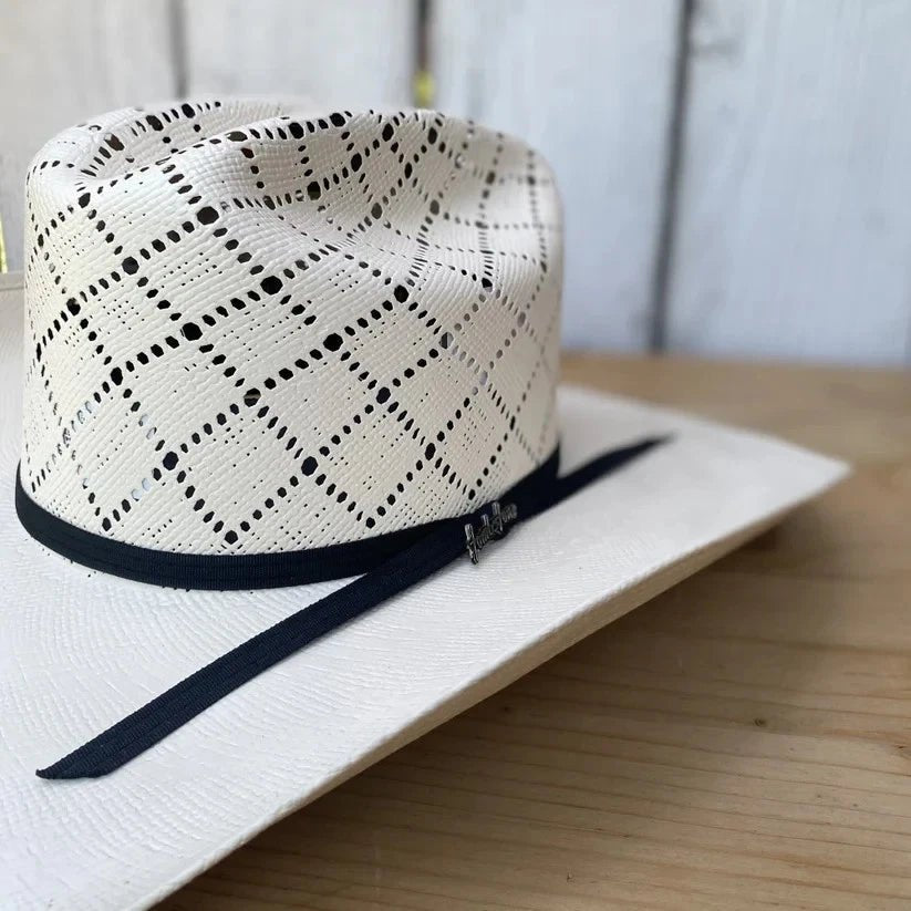 Men’s Tombstone 30X Roper Diamond Style Western Cowboy Shantung Straw Hat - OriginalWestern.com