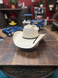 Men’s Tombstone 30X Roper Diamond Style Western Cowboy Shantung Straw Hat - OriginalWestern.com