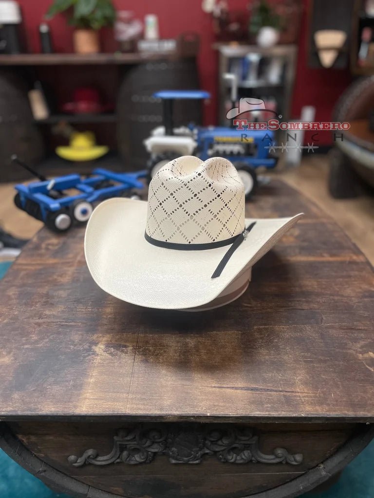 Men’s Tombstone 30X Roper Diamond Style Western Cowboy Shantung Straw Hat - OriginalWestern.com