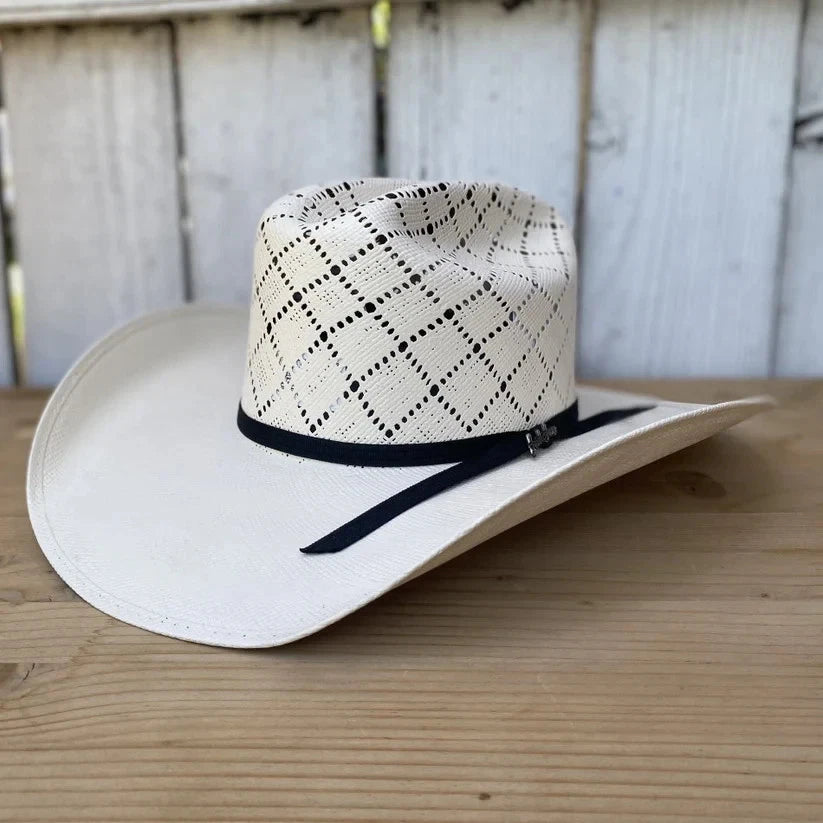 Men’s Tombstone 30X Roper Diamond Style Western Cowboy Shantung Straw Hat - OriginalWestern.com